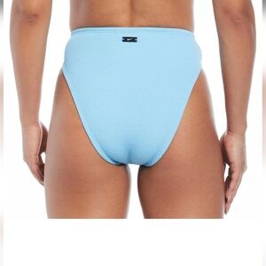 Nike Elevated Essential High Waist Lined Bikini Swim Bottoms, Blue, Size L, NWT